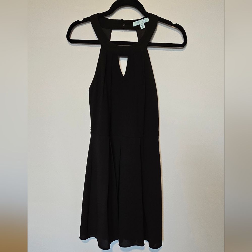 Black Dress with Back Detail size medium